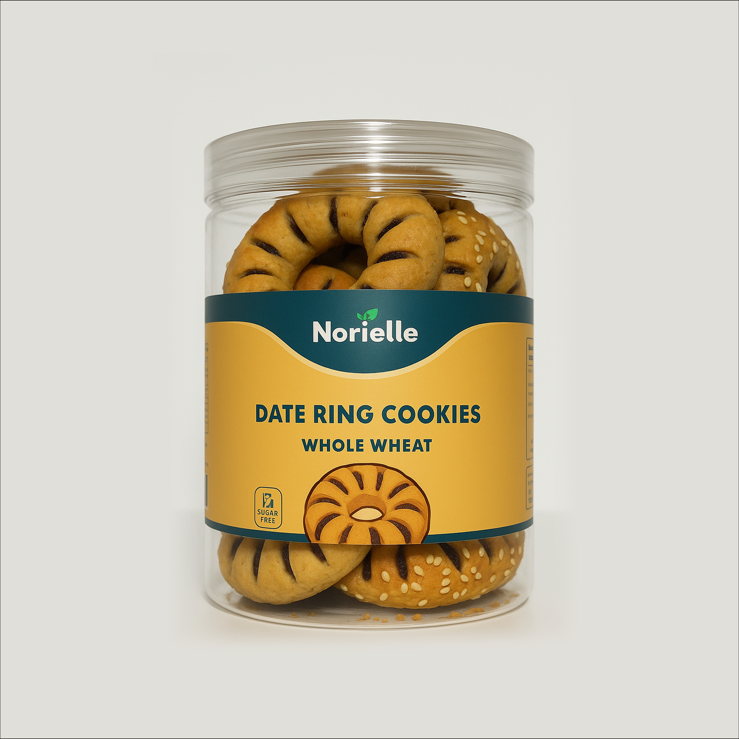 Norielle Sugar-Free Date Ring Cookies – Whole Wheat | 220g